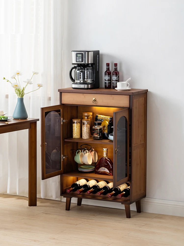 

Light luxury Nordic dining side cabinet cabinet household kitchen wine living room wall storage small apartment