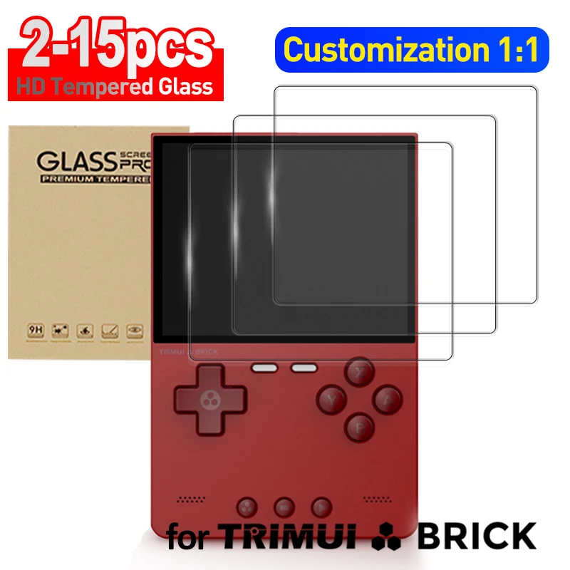 1:1 Customization Trimui Brick Tempered Glass 2-3PCS HD Screen Cover for Trimui Screen Protector Films Game Accessories