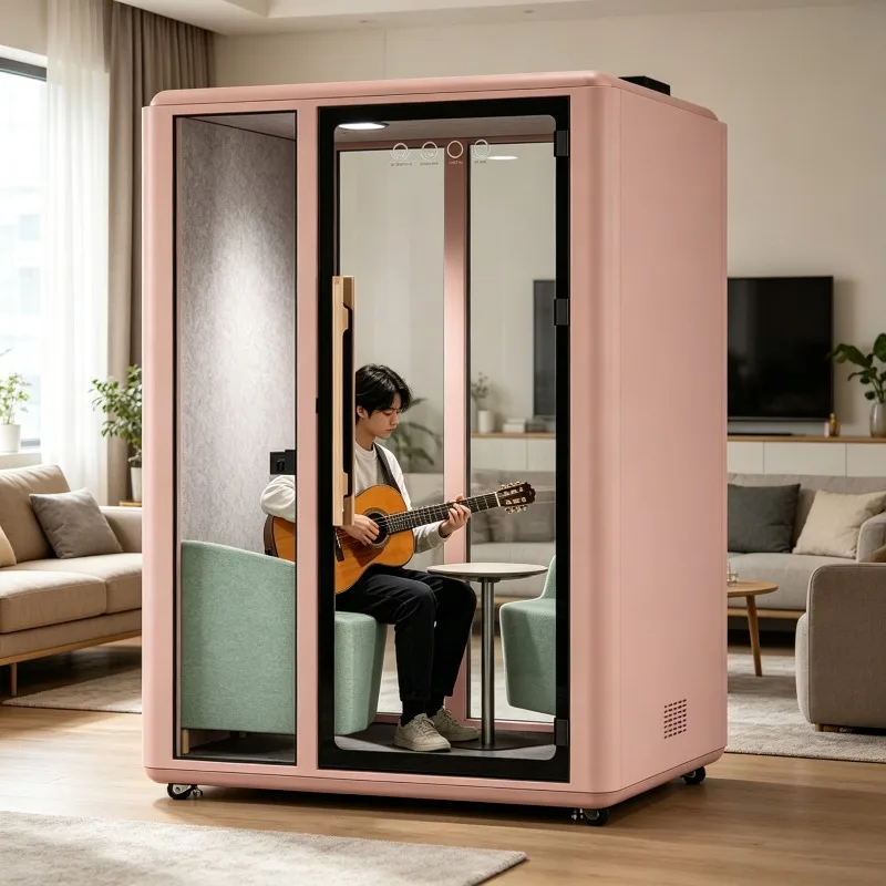 Buy Soundproof Booth for Voice Over Recording Studio, Portable Acoustic Isolation Booth for Professional Audio Production
