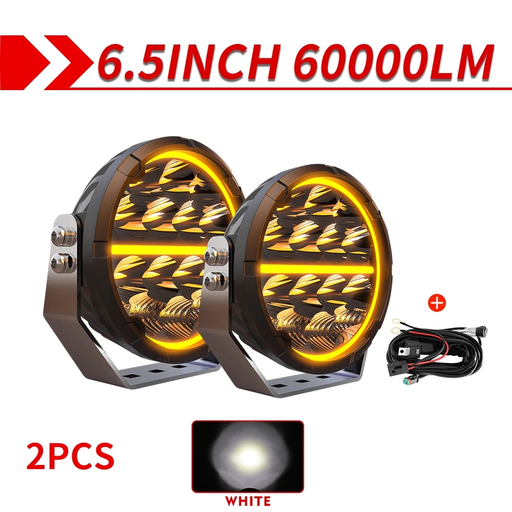 CO LIGHT Ronde LED Offroad-verlichting 9 inch Spot Flood Driving Light Pods met DRL 90000LM Super Bright Off Road Slootwerklamp