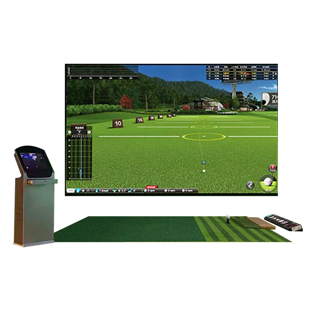 High Quality Commercial Golf Simulator Projector with Infrared Sensor Short Throw Commercial Golf Simulator Set
