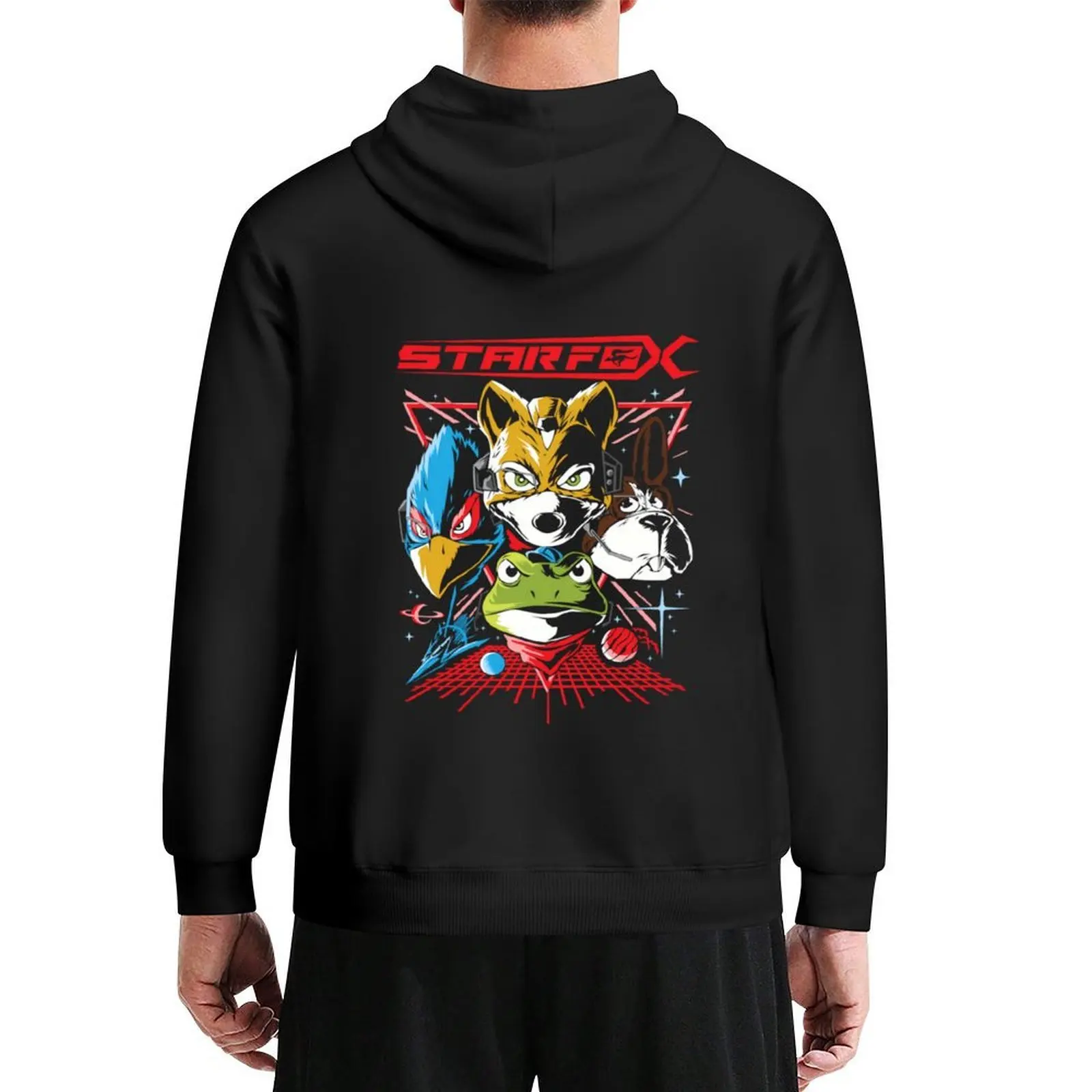 

Starfox Retro Video Game Hoodie male clothes men's sweat-shirt set mens clothes men's sweat-shirt designer hoodies