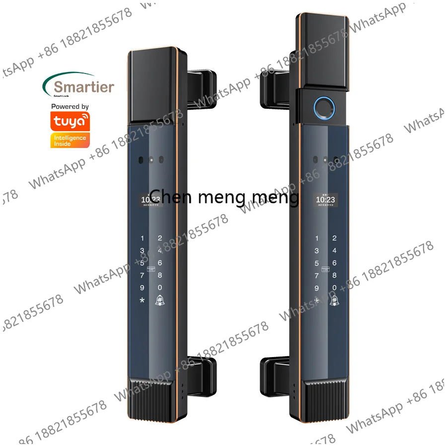 

Электронный биометрический дверной замок Glomarket с распознаванием отпечатков пальцев и ладоней, водонепроницаемый, умный замок Tuya