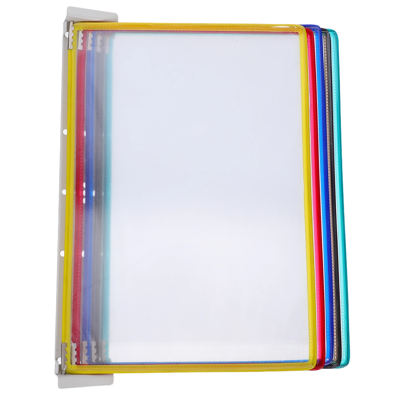 Wall Mounted A4 File Folder Holder 5 Page Flip Document Rack Magazine Wall Display Organizer Holder For Office Classroom