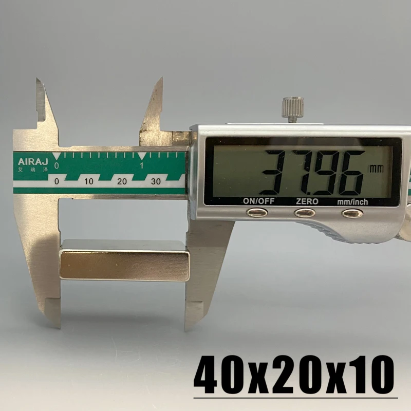 1/2/5/10/20pcs 40x20x10mm Magnet Block Square for Garage Tool Kitchen Fridge Office Refrigerator 40*20*10mm Accessory