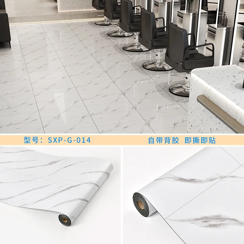 40×300cm Imitation Tiles & Wood Grain Floor Stickers, Waterproof Self-adhesive Peel & Stick for Home Renovation  DIY Floor Decal