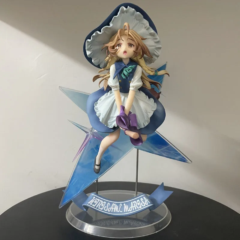

TouHou Project Action Figure Toys Kirisame Mari Figuras 28cm GK Statue Collection Model Ornaments Anime Peripheral Gfit for Girl