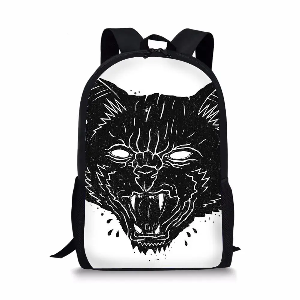 Cartoon Cat 3D Print School Bags for Teenage Girls Boys Back Pack Kids Book Bag School Backpack Student Bookbag Children Bagpack