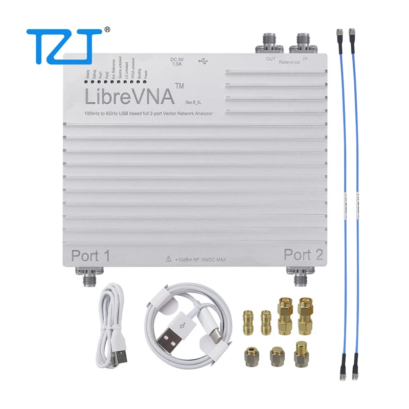 TZT 2025 Upgraded LibreVNA 100KHz-6GHz USB Based Full 2-Port Vector Network Analyzer Support S11 S21 S12 S224 Parameters Testing