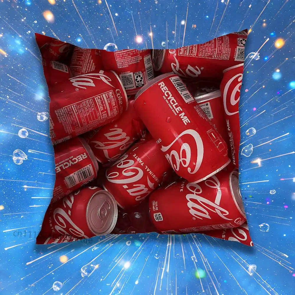 D-Dr Drink P-PepperS Pillow Case For Home Bedroom Car Office Decoration Living Room Sofa Cushion Cover Suitable