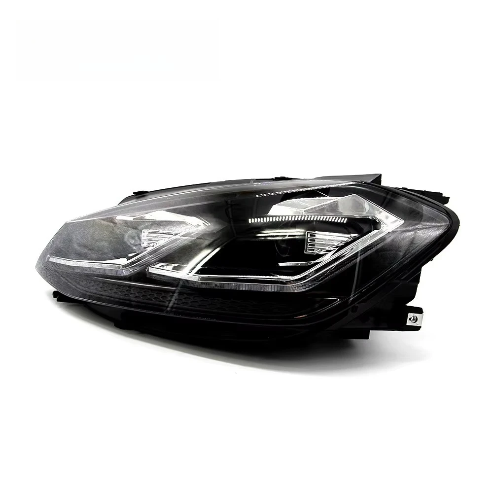 

Led Angel Eyes HeadLamp for GOLF 7 TSI 2013-2017 DRL GOLF7.5 Bi-Xenon Lens HID Double with D2 LED Golf