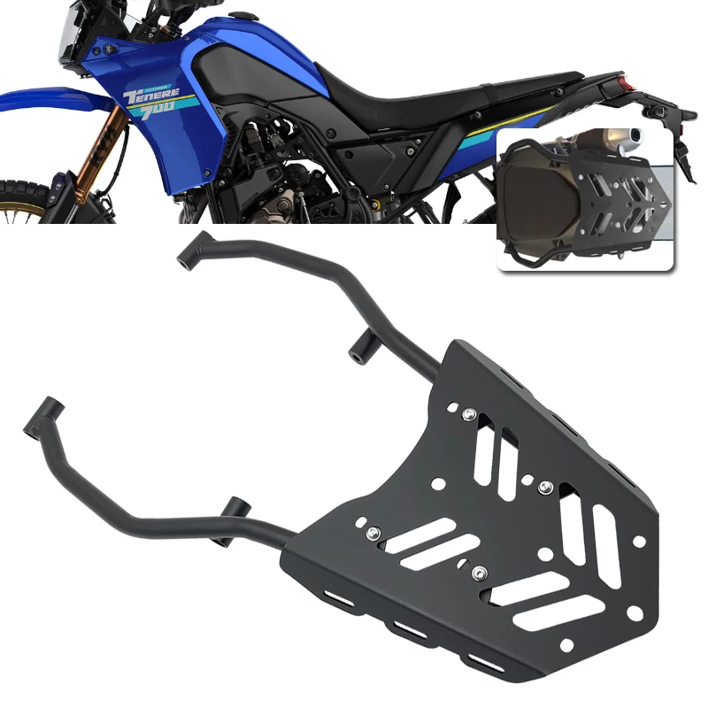 

Для Yamaha Tenere 700 Tenere 700 XTZ700 задняя багажная полка верхний чехол задняя стойка-переноска Tenere700 2019-2023 2022 2021