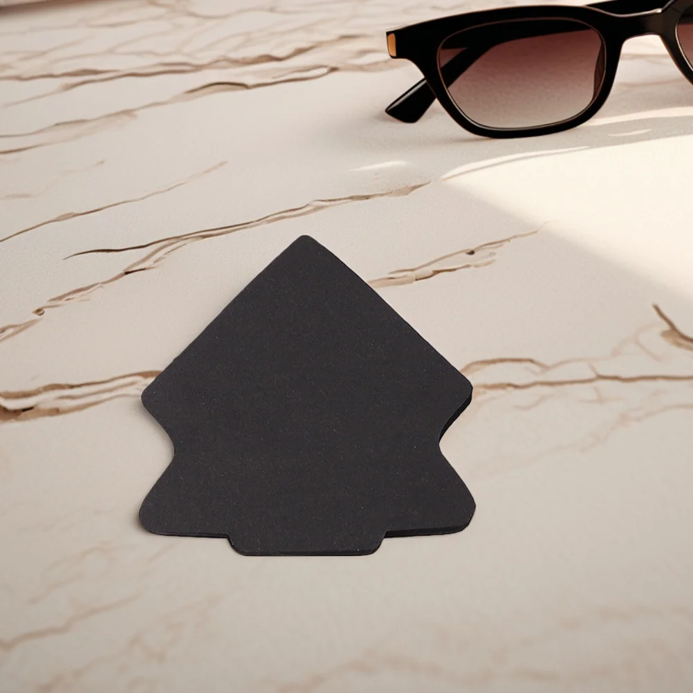 6 Stuks Zwart Papier Kladblok Draagbare Scheurbare Sticky Memo Pads Creatieve Kantoor Studie Notities Zelfklevende Multifunctionele Kleine