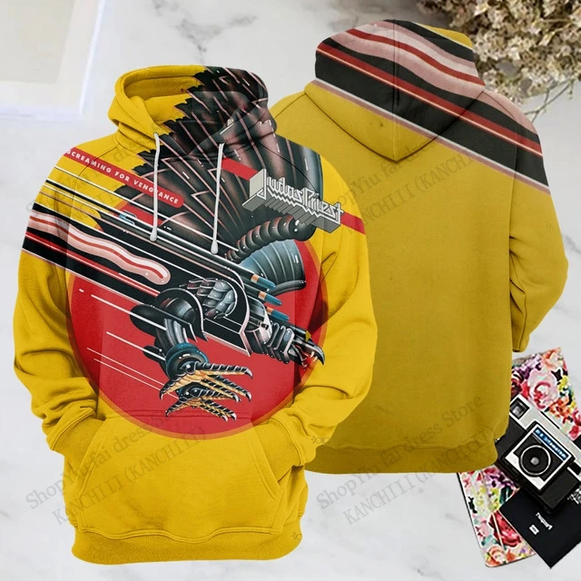 ロックバンドユダプリースト 3d プリントパーカー男性女性ファッションスポーツパーカートレーナーコートメンズスウェット男性服快適 Moletom