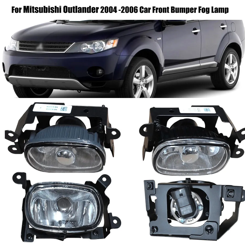 Front Fog Light Lamp For Mitsubishi Outlander 2004 2005 2006 Car Front Bumper Fog Lamp Assembly  Fog Lamp