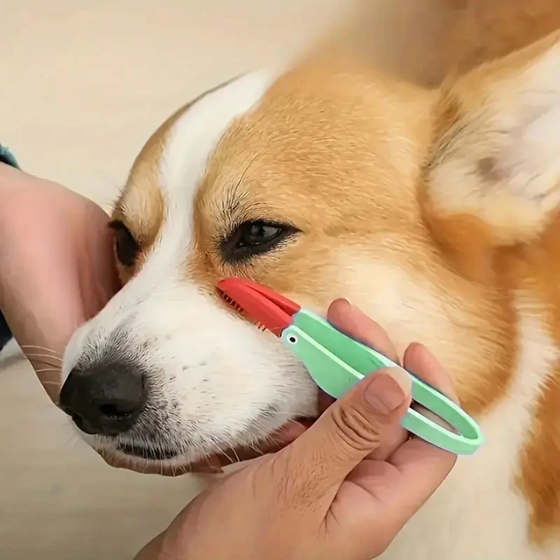 1PC Pet Tear Marks Brush Cat Dog Eye Excrement Brush Knot Eye Cleaner Clip Soft Brush Cleaning Soft Brush Small Pet Tool image 3