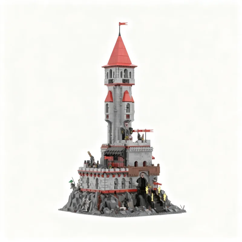 5337pcs MOC Batlord's Castle Castle Fright Knights Model Toy Building Blocks Construction Christmas Gifts Display Brick Craft