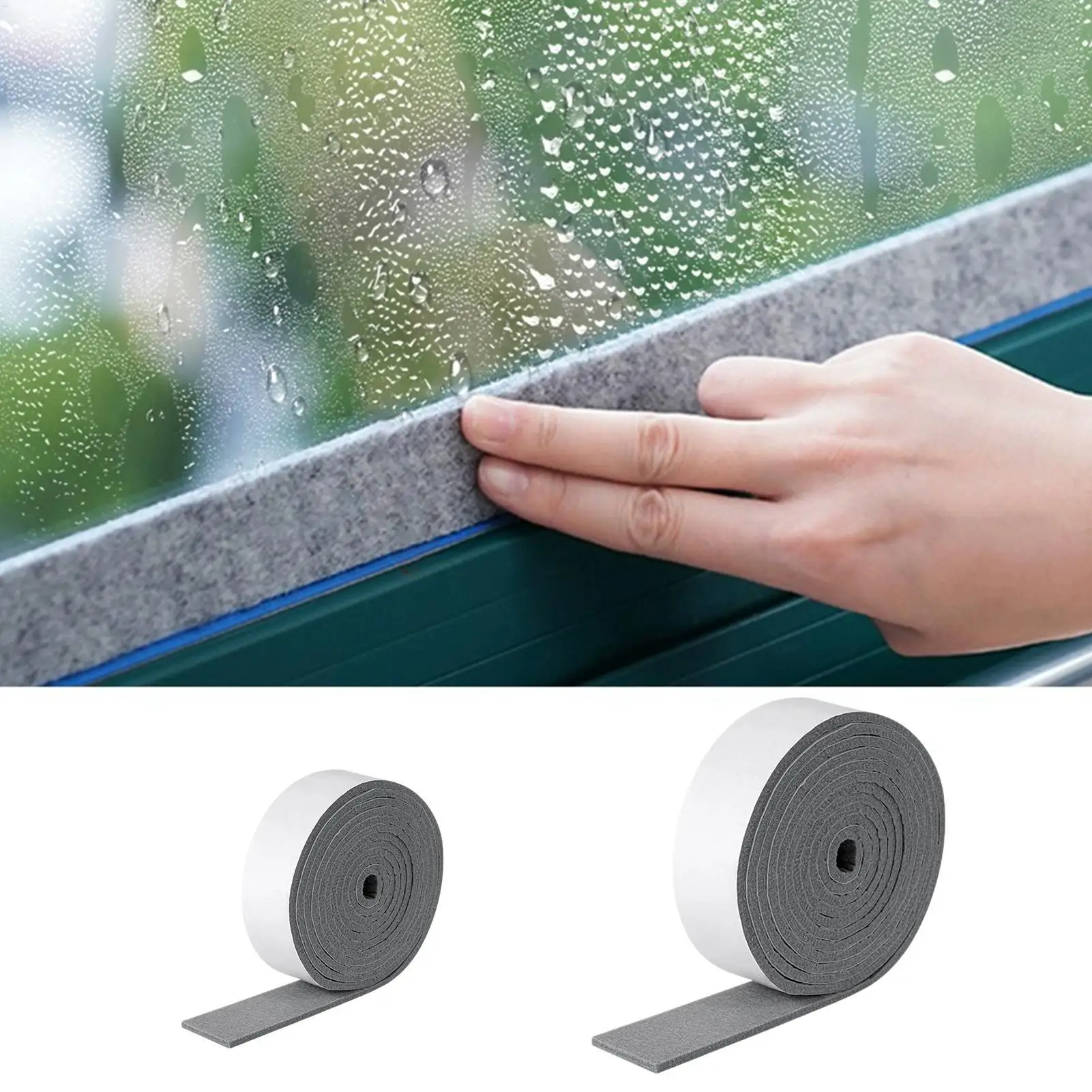 

Window Anti-Condensation Absorbent Strips Self-Adhesive Reusable Anti-Condensation Gel Tape Felt Moisture Absorbers