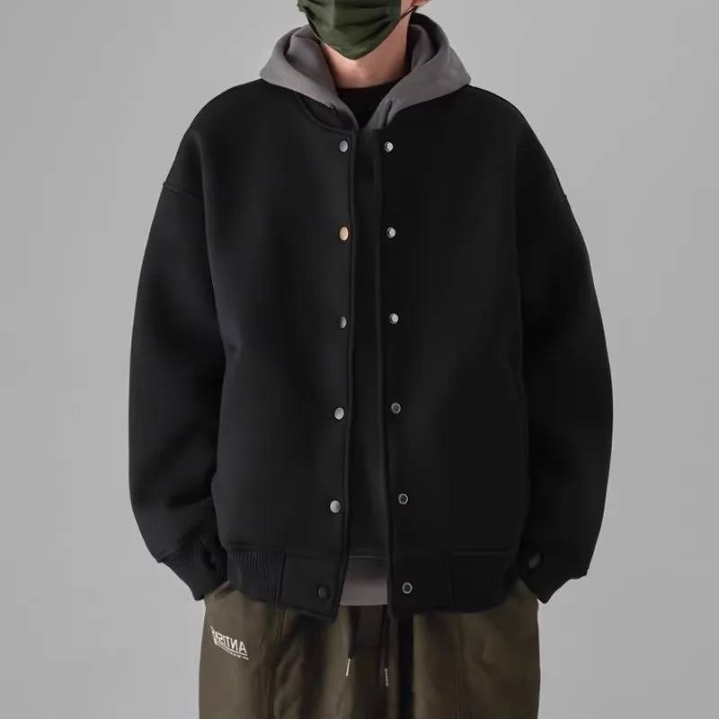 

Extra Large 300 Pou Trendy Spor Baseball Jaet Men's Casual Loose Fce Lined Jaet Autumn Winter Street Sle