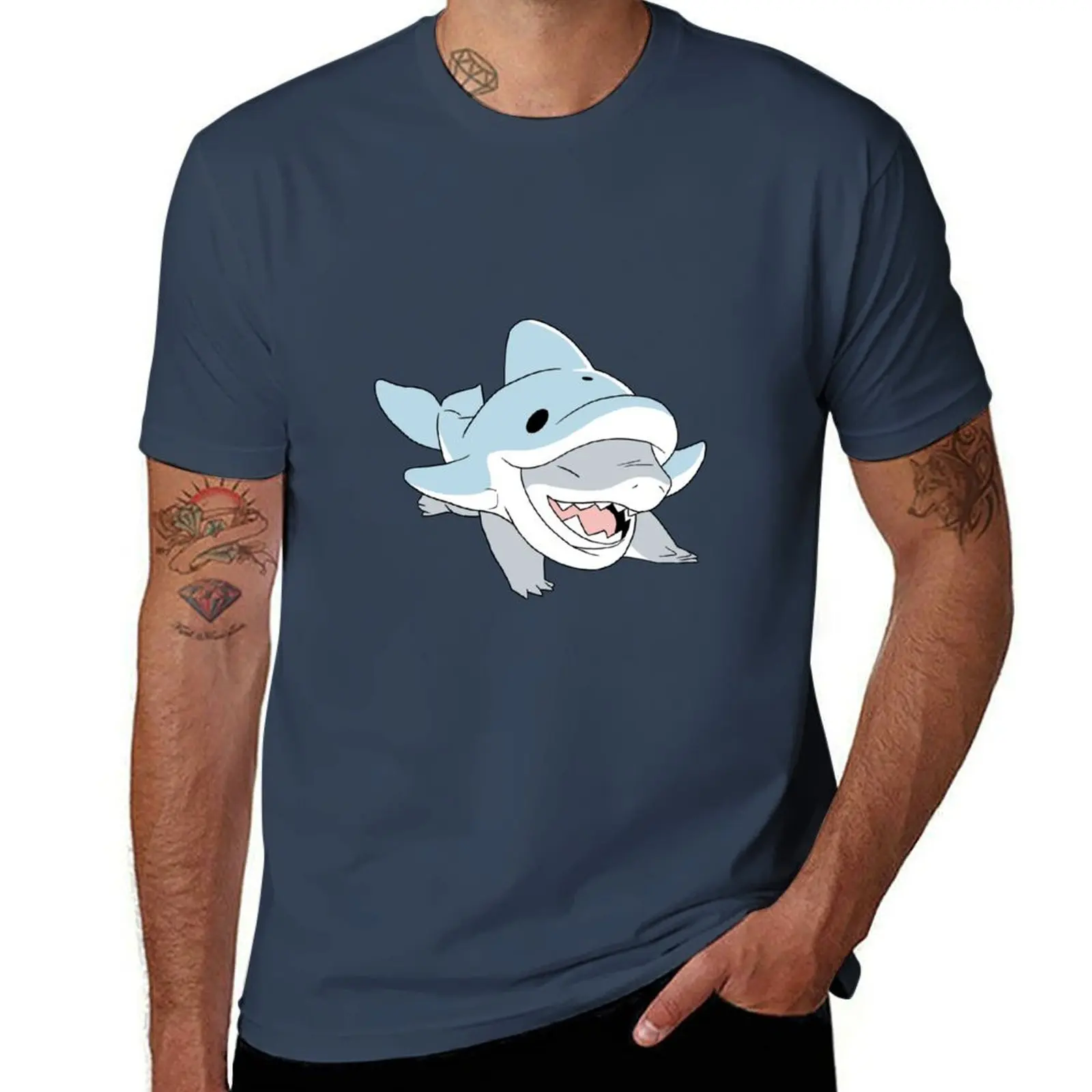 Dolphin Jeff! T-Shirt topping blue archive men t shirt