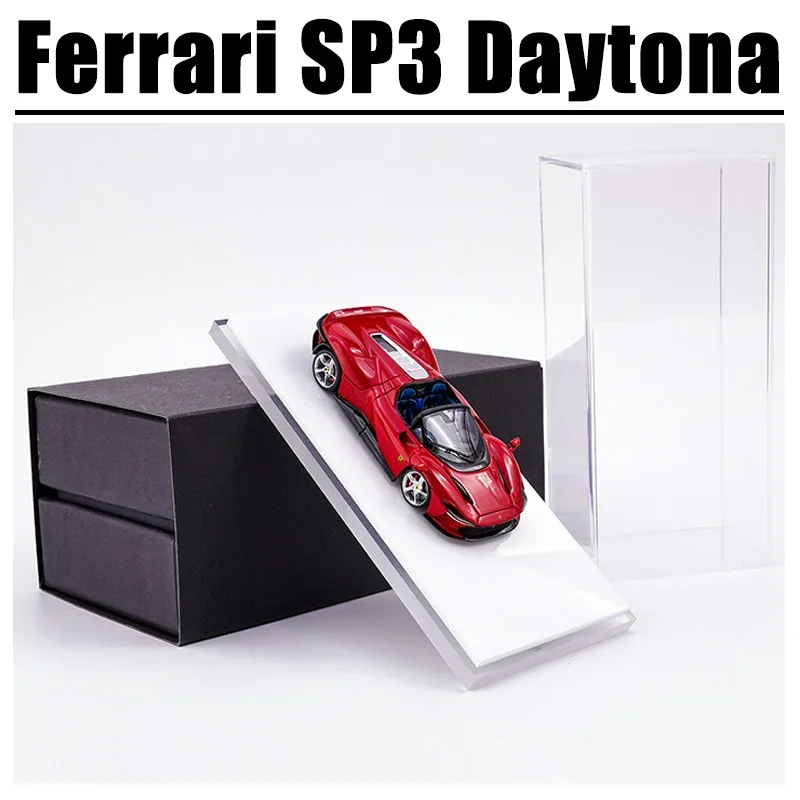 SUHE 1/64 Ferrari SP3 Daytona Alloy Toy Diecast Metal Model Gift