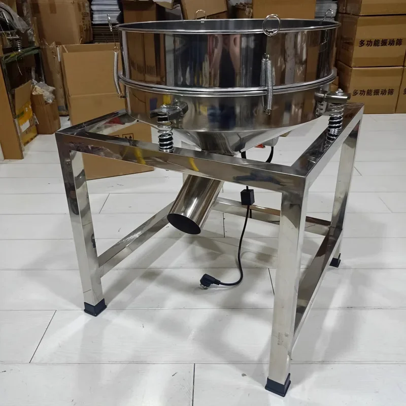#30CM/40CM/50CM Vibrating screen sieve powder machine stainless steel small electric sieve filter powder Vibration screening mac