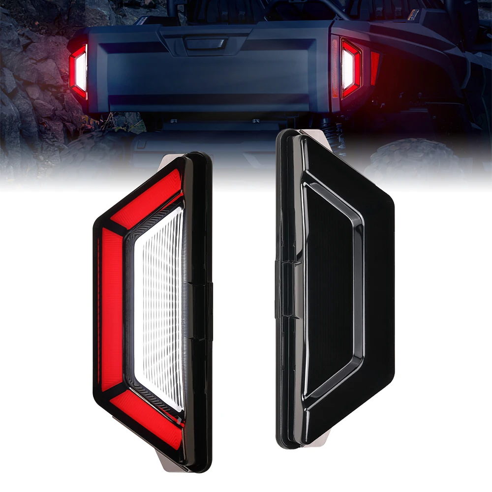 

KEMIMOTO 2PCS UTV LED Smoked Tail Lights Assembly Compatible with Yamaha RMAX 1000 Wolverine RMAX2 2019-2024 #B8K-H4710-00-00