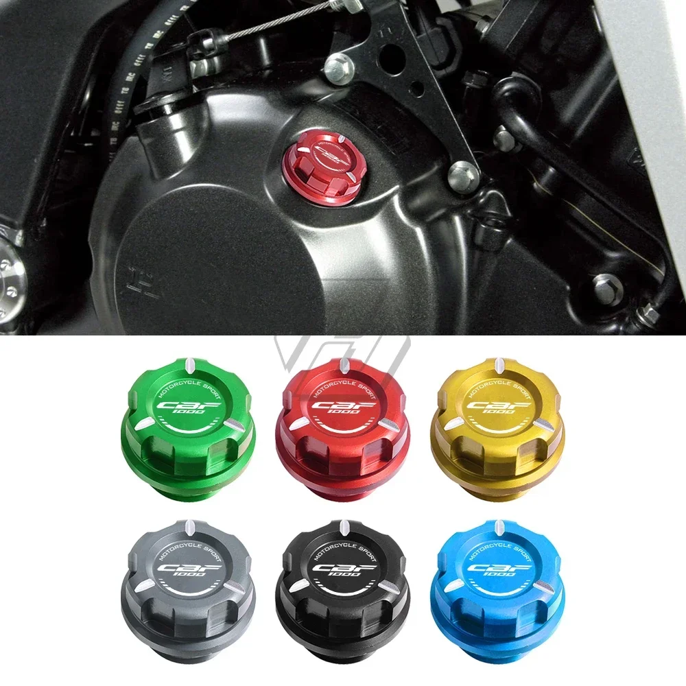 

Motorcycle Engine Oil Cap Bolt Screw Filler Cover Case for Honda CBF1000 2006-2021