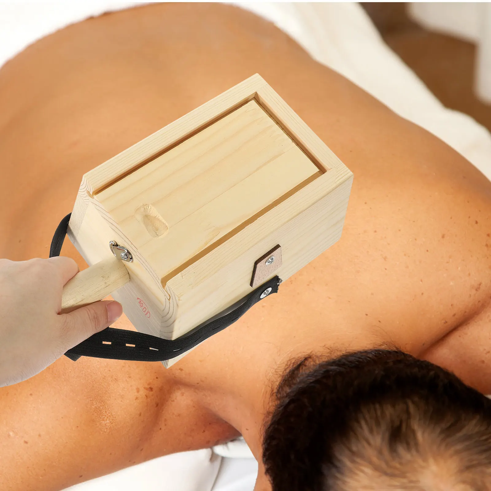 1Set Moxa Box Wood Craft Holder Multi-Functional Moxibustion Care Container Body Massager Therapy Tool Relaxation Massager