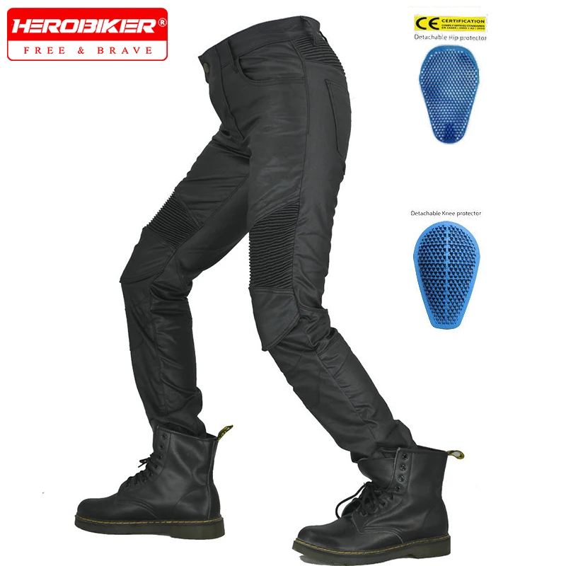 

Coated Waterproof Motorcycle Jeans Motorcycle Racing Pants Female Rider Riding Pants with Protective Gear