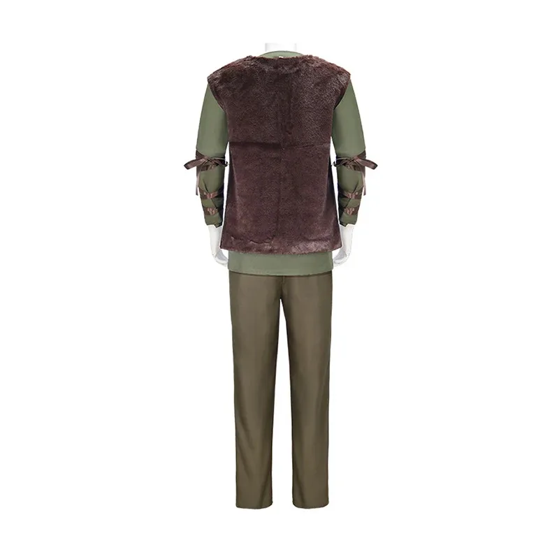 Movie Hiccup Costume wig Green T Shirt Pant Brown Vest Set Halloween adult cartoon dragon Training cosplaya;3,v'5.t;8,