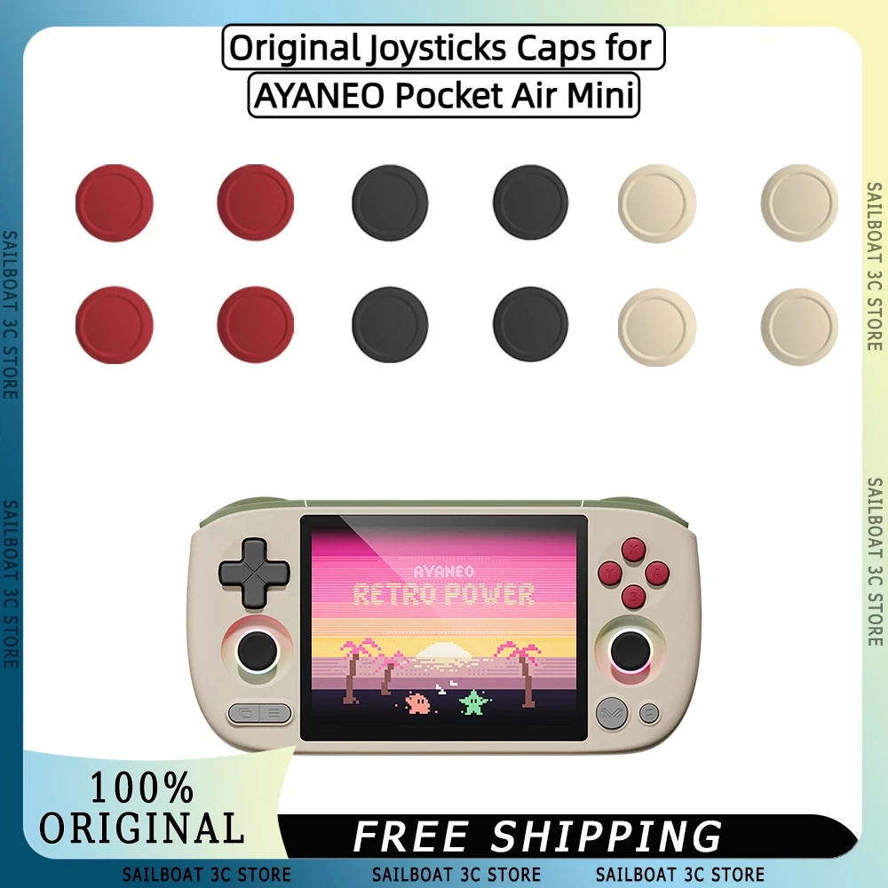Original Joysticks Caps for AYANEO Pocket Air Mini Original Gaming Console Joysticks Caps Replacement AYANEO Gaming Accessories