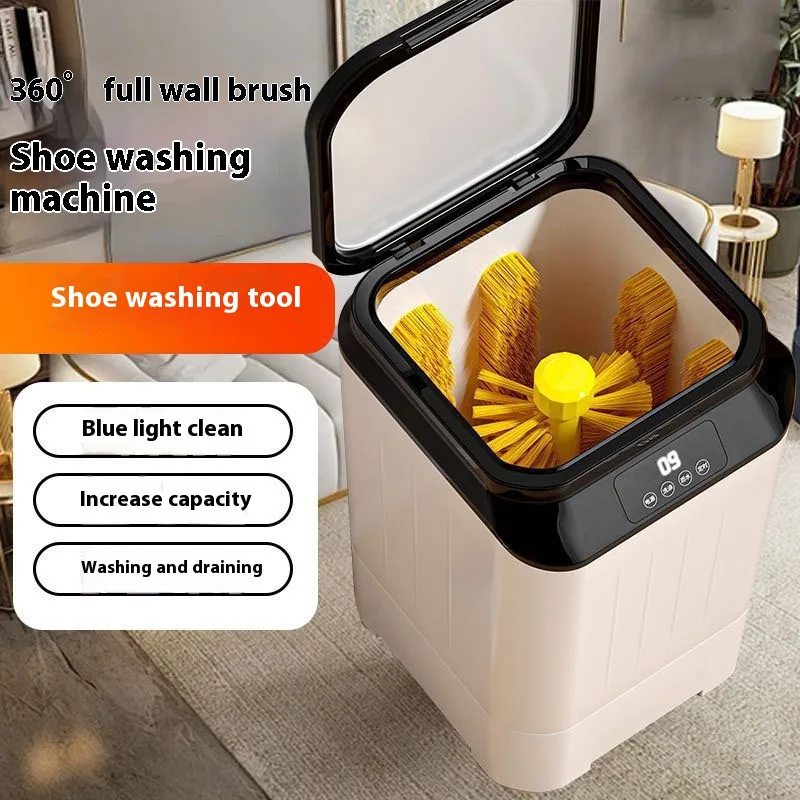 Automatic Mini Shoe Washing Machine - Household Shoe Shining Sock Cleaning Washer