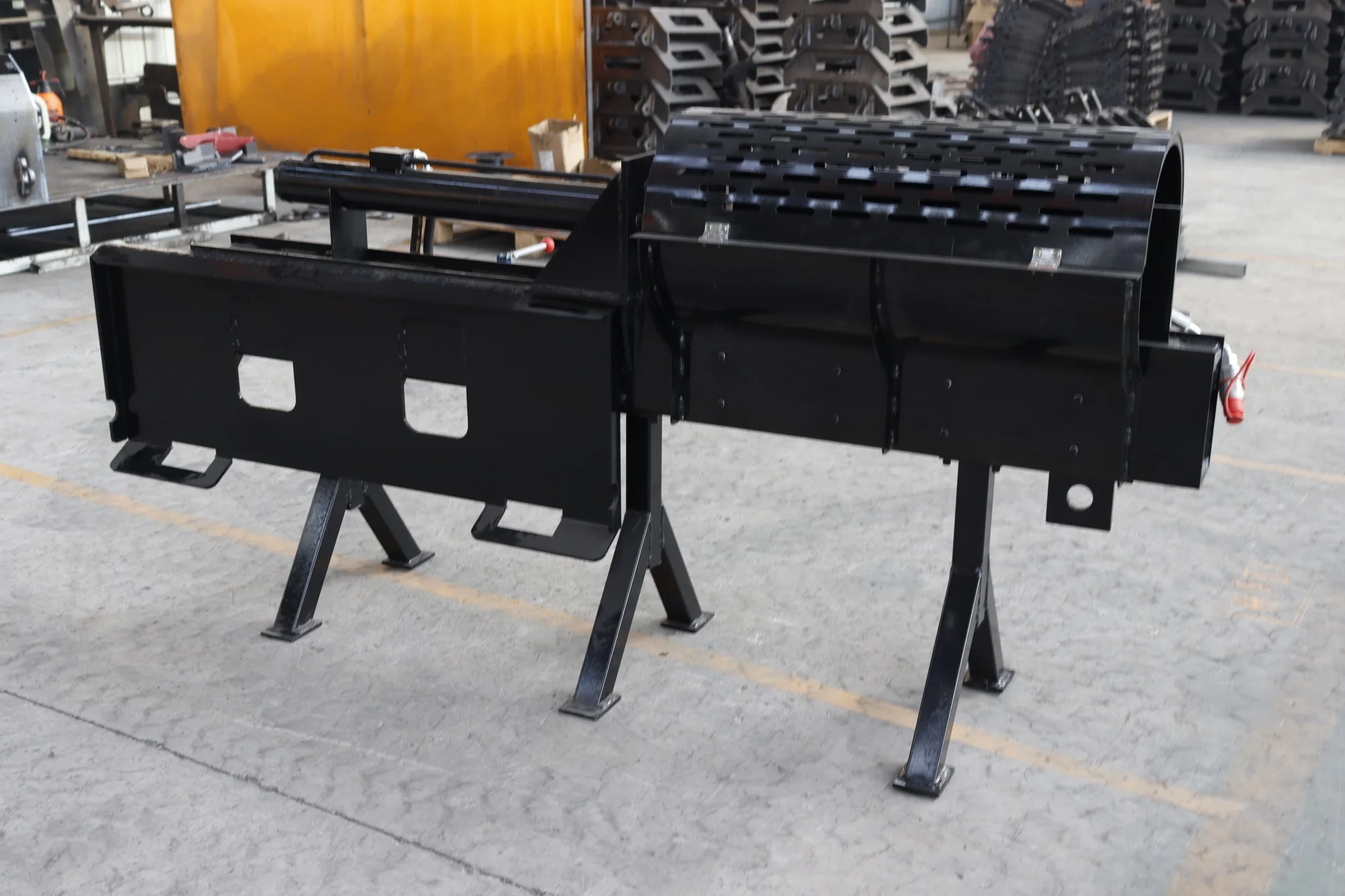 Hydraulic Auto Wood Processor Log Splitter For Skid Steer Loader Attachment