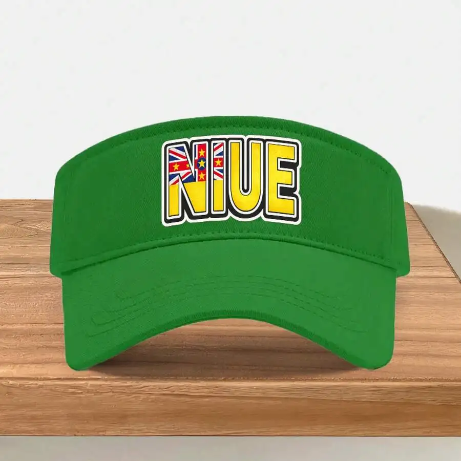 

Niue Print Adjustable Visor Hat Lightweight Polyester For Travel Hiking Camping Outdoor Sports