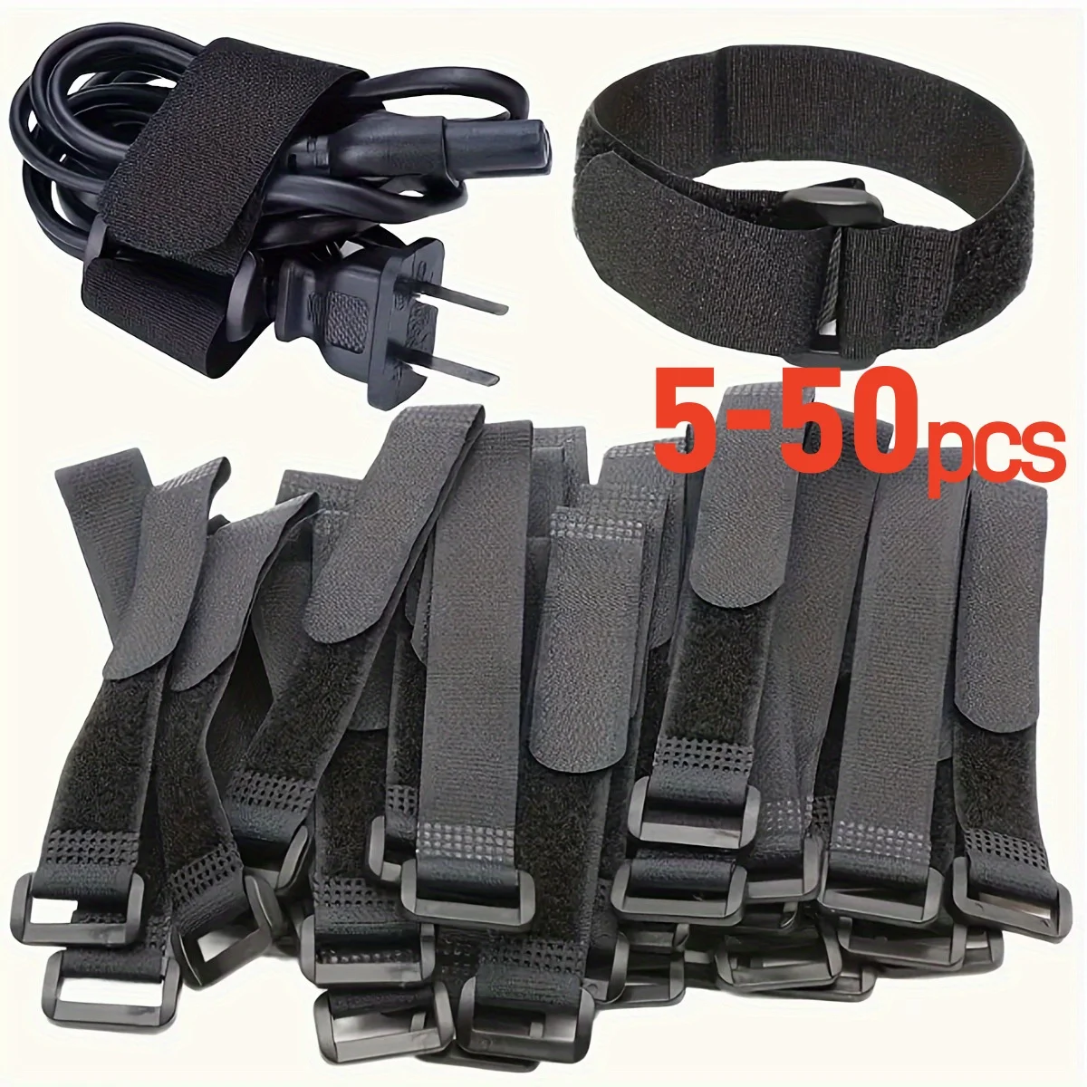 

5-50pcs Bicycle Handlebar Strap Holder Cycling Flashlight Tie Rope Bandages Universal Nylon Sticky Tie Fixed Items Bike Strap