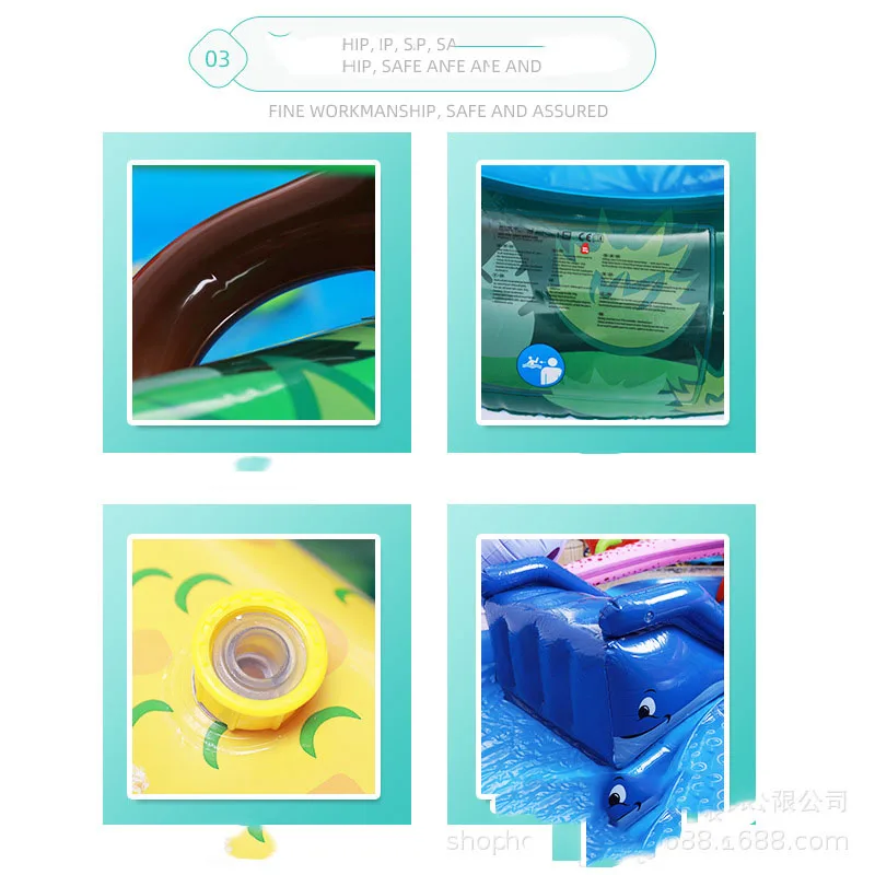 New Large Children's Swimming Pool Water Slide Inflatable Pool for Kids Summer Water Spary Play Slide Pools for Children