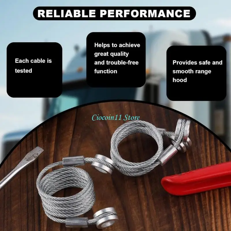 Y1UB Pack of 2 Permanent Neighborhood Release Cable Writing materials Vehicle Engine Cowls Improves Oxidation Resistance and