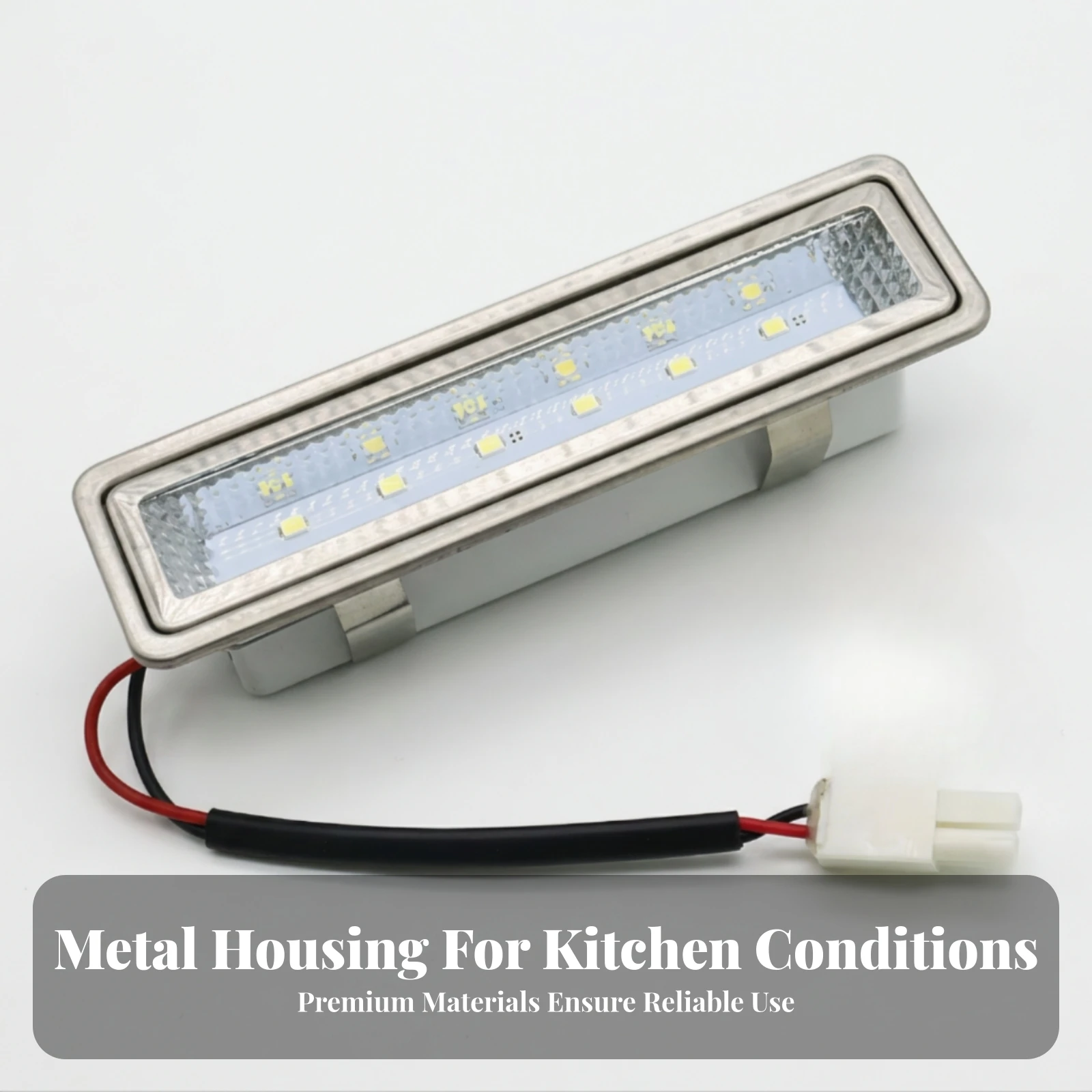 LED Range Hood Light with Connector Bright Rectangular Range Hood Lamp Under Cabinet LED Light Panel 12V DC