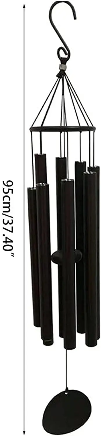 95cm Garden Outdoor Wrought Iron Courtyard Terrace Creative Metal Aluminum Pipe Wind Chime Home Decoration Pendant