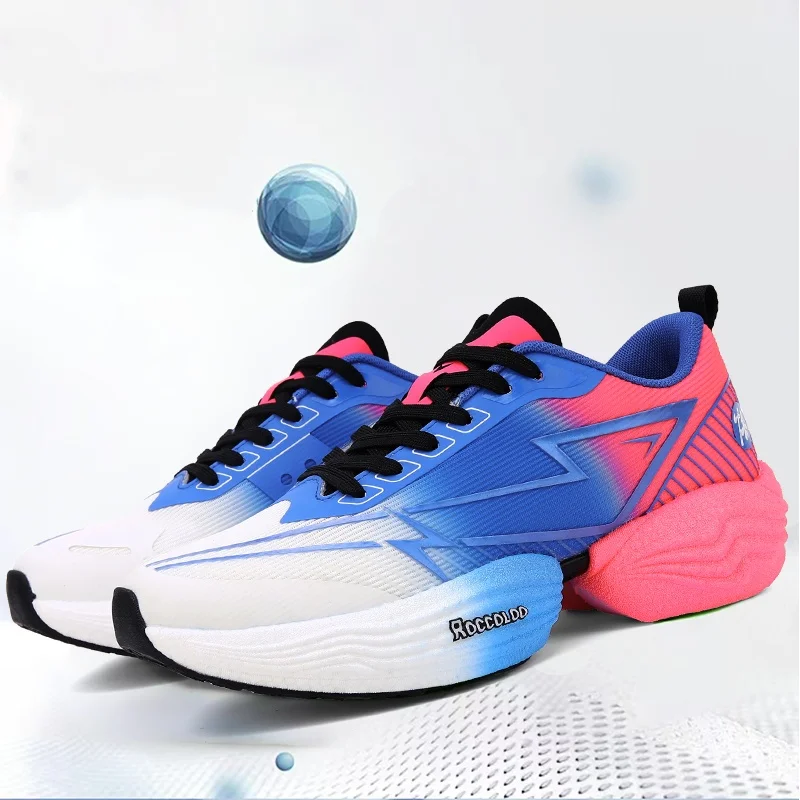 Air Cushion Sports Running Shoes Men Casual Marathon Carbon Plate Breathable Ultralight Women's Comfort Athletic Sneakers Tenis