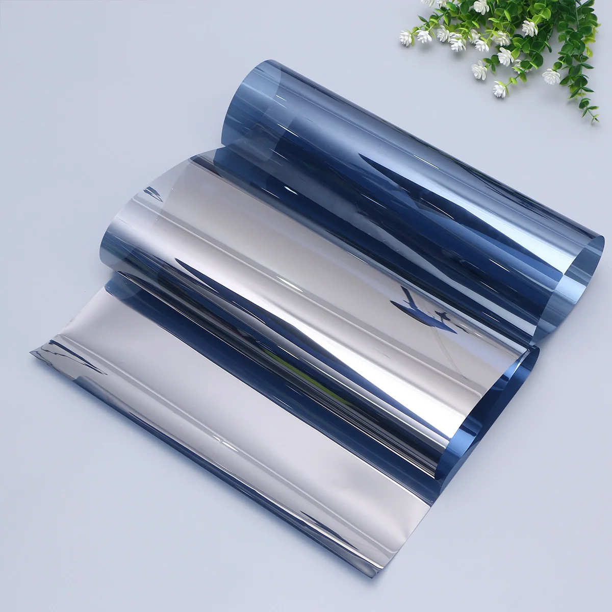 

Window Film for Home Solar Control 40Cm X 300Cm Blue Grey Sun Shield Insulation Glass Film Uv Blocking Light Filtering