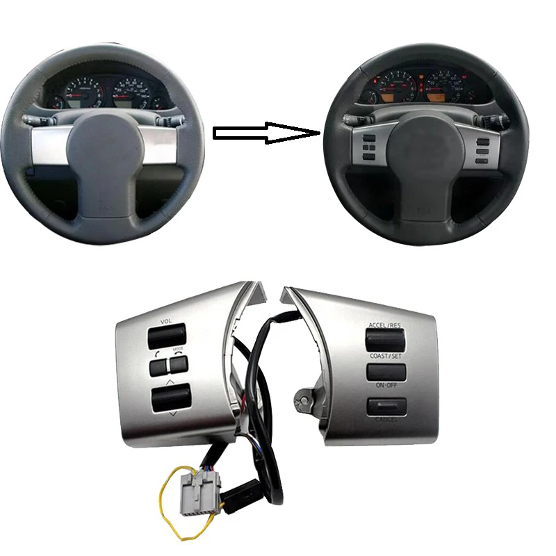 Car steering wheel Cruise Control Buttons For Nissan Pavilion 2012 48430 ZL91C 48430 2Z511