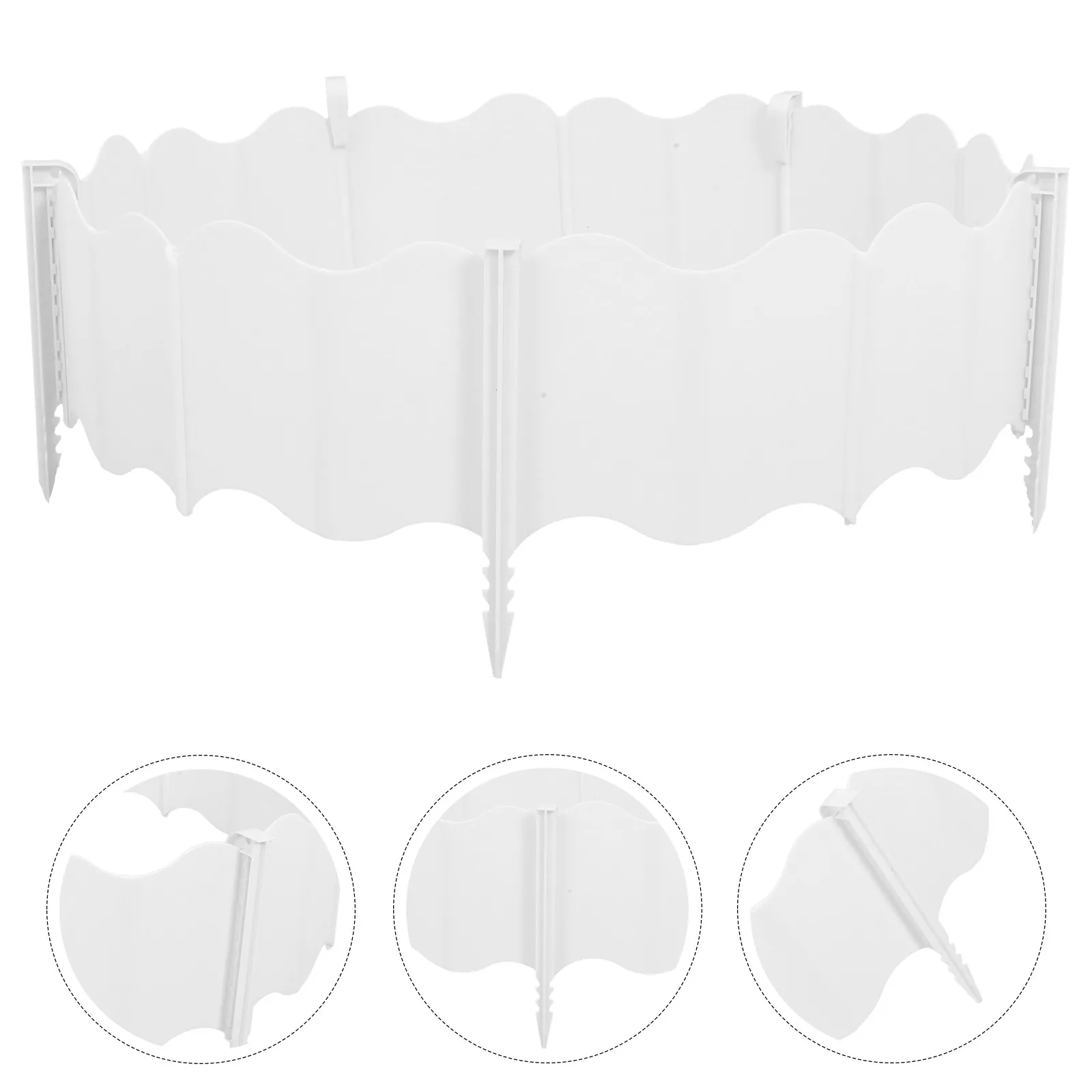 

Набор пластиковых садовых бордюров, устойчивых к погодным условиям, для ограждения клумб и газонов, простая установка, декор для сада