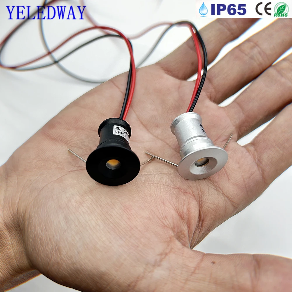 Mini Spot led 12V 15mm Recessed Downlight LED Spotlights Dimmable for Ceiling Stairs Walkways Courtyards Cabinet Corridor Lights