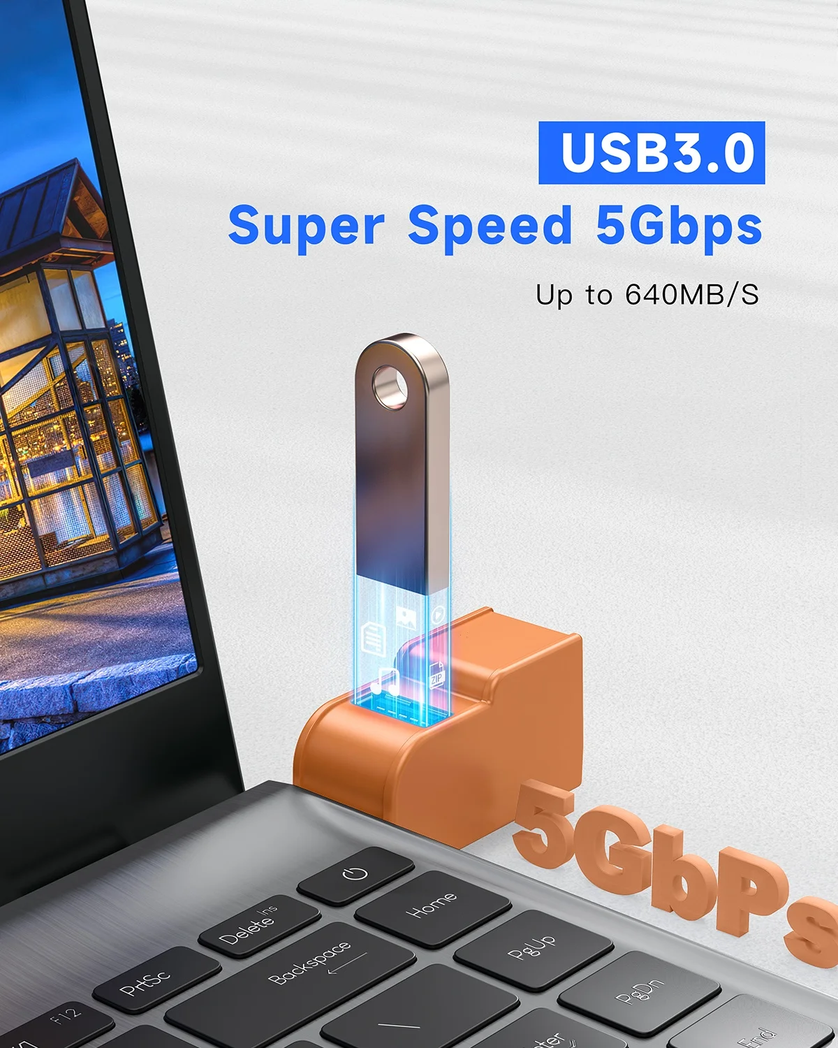 Adattatore HUB USB 3.0 Extender Mini Splitter Box da 1 a 3 porte USB 2.0 ad alta velocità per PC portatile Lettore di schede disco U Accessori