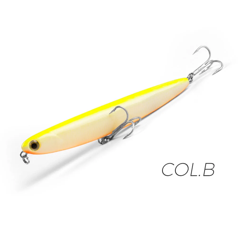 11cm Floating Pencil Lure 13g for Bass Pike Fishing UV Glow Coating Built-in Rattle ABS Engineering Plastic Body