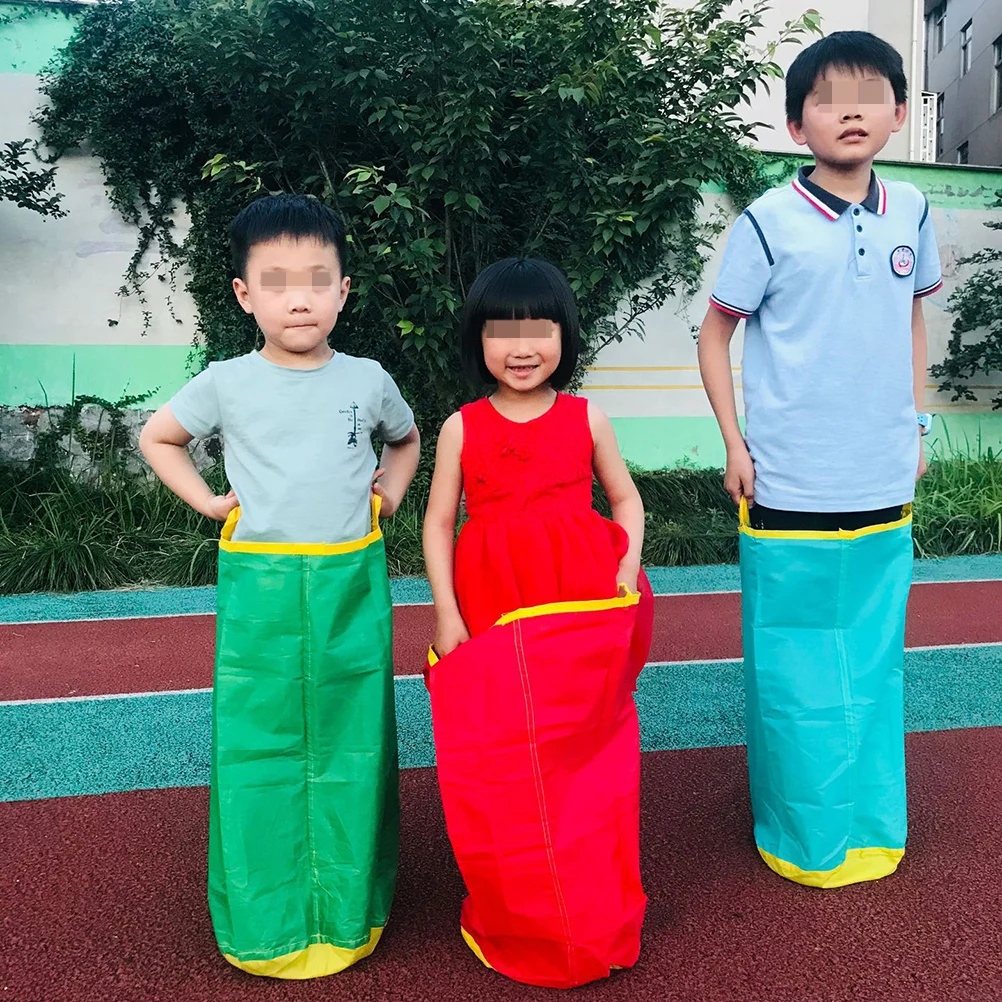 

4pcs 1 Pack Race Bag Heavy Duty Sack Party Supplies Outdoor Game for Kids Outdoor Games (Random Color)