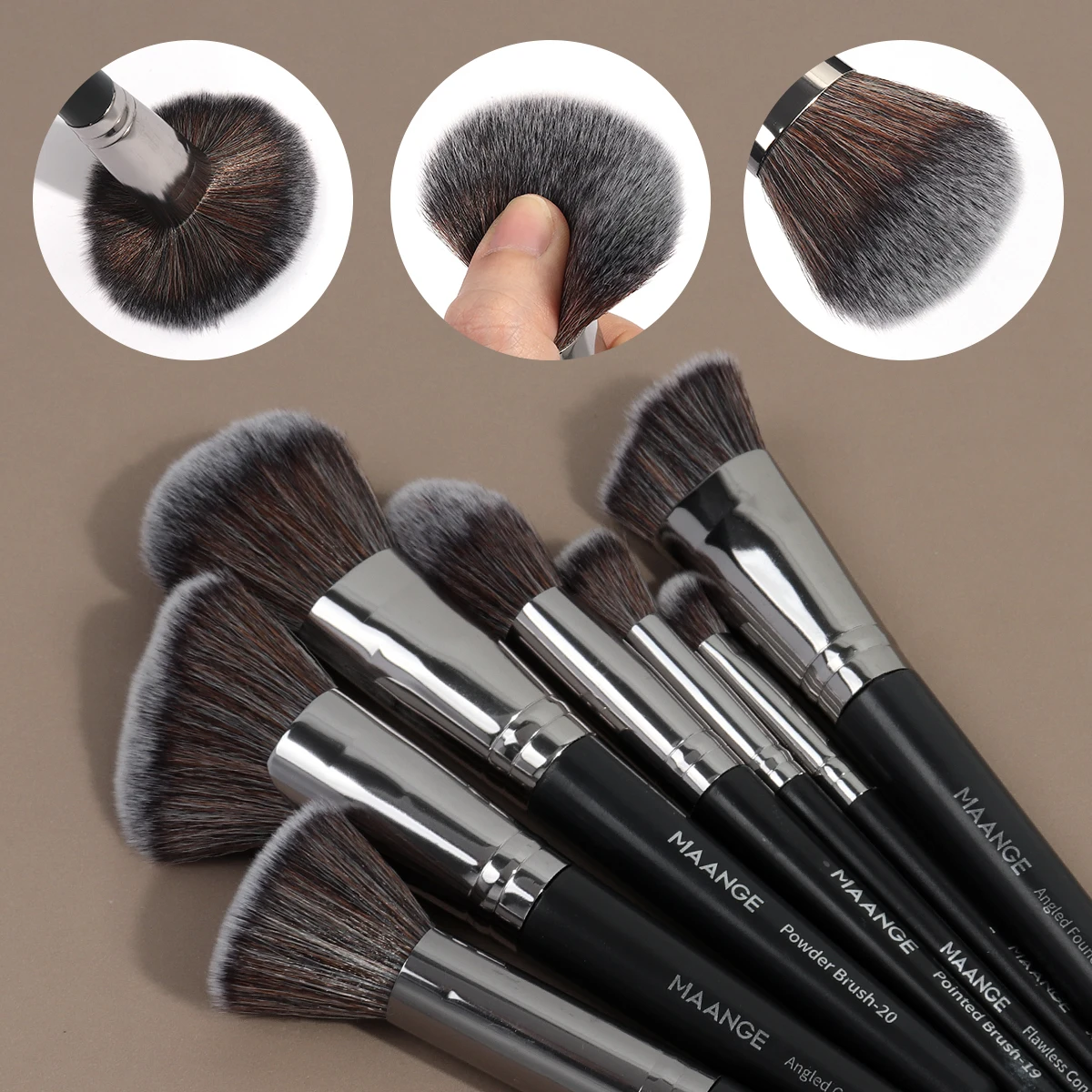 MAANGE 25Pcs Professional Gift Box Makeup Brushes Kit Face Eye Beauty Brushes for Foundation Conceal Eyeshadow Contour Brush Kit