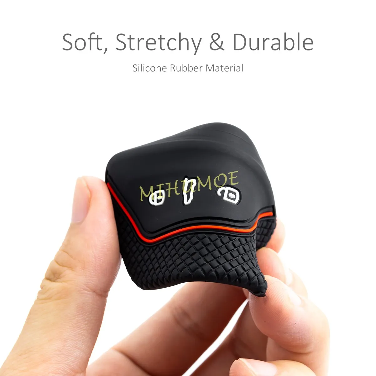 Silicone Car Key Case Chain For 2021-2025 VW Golf MK8 ID.3 ID.4 Atlas Skoda Octavia Seat Ateca Tarraco Cupra Formentor Leon Born